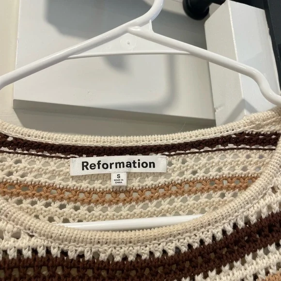 Reformation pesca open knit dress - Picture 4 of 9